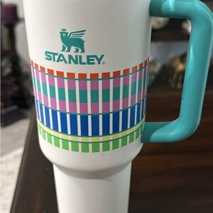 Stanley White Mug with Multicolor Stripes